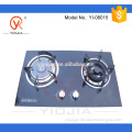 Two burner gas hob with infrared burner + iron cap